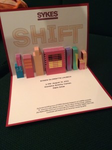 Sykes Shift Pop Up Buildings - Corporate Event Pop Up Invitation