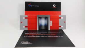 Schindler's Elevator Product Launch Pop Up Invitation