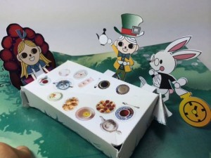 Alice in Wonderland-Theme Pop up Card