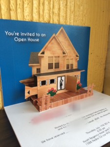 Pop Up House with Interactive Pull Out to open door