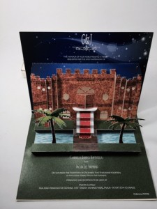 Castle Pop Up Wedding Invitation