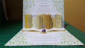 Castle Pop Up Wedding Invitation