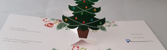Christmas card with Pop Up Christmas Tree